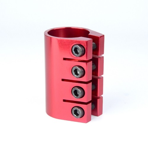 스쿠터를위한 4 개의 놀이쇠를 가진 양극 처리 빨간색 CNC 6061 T6 알루미늄 직업적인 스턴트 스쿠터 죔쇠