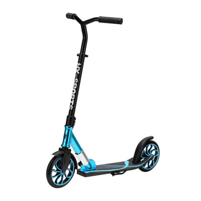 Scooter plegable de aluminio de dos ruedas con altura ajustable para adultos