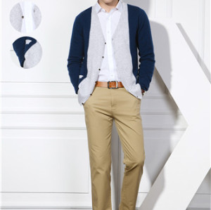neue Mode 100% reine Kaschmir Herren Strickjacke mit mehreren Farben