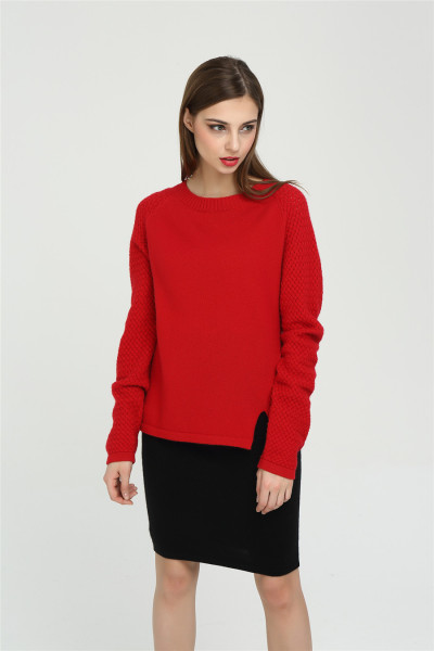 новый дизайн вокруг шеи чистый кашемировый свитер для женщин