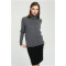 OEM factory turtle neck pure women cashmere sweater with solid color wholesale