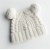 wholesale gril's solid colour pompom ears pure cashmere beanie hat for fall winter China vendor
