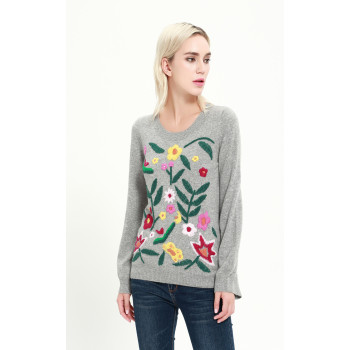 ODM service wholesale high quality cashmere women sweater with cheap price