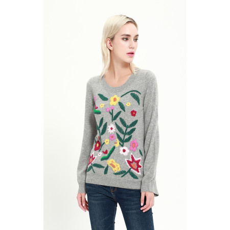 nuevo diseño de pura cachemira suéter de mujer para el invierno