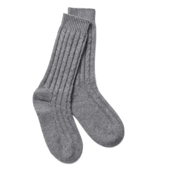 Custom design High-end Non-slip light weight wool cashmere knit floor lounge bed socks