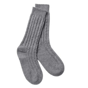 Wholesale High-end Non-slip light weight wool cashmere knit floor lounge bed socks