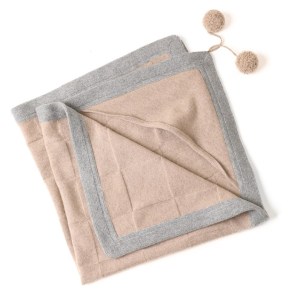 混合色の純粋なカシミヤ毛布、ストリップと風船