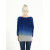 Custom design fashion design women cashmere blend sweater with dip dye printing