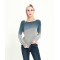 Wholesale new pure cashmere women sweater with dip dye printing China supplier