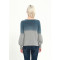 Wholesale new fashion pure cashmere women sweater with dip dye printing China vendor