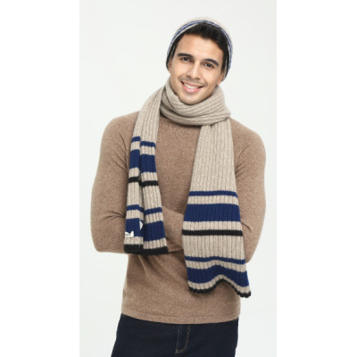 OEM factory new latest fashion design luxury 100% pure cashmere scarf for men wholesale