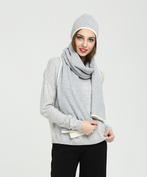nuevo diseño de bufanda de cachemira pura para mujer con color liso