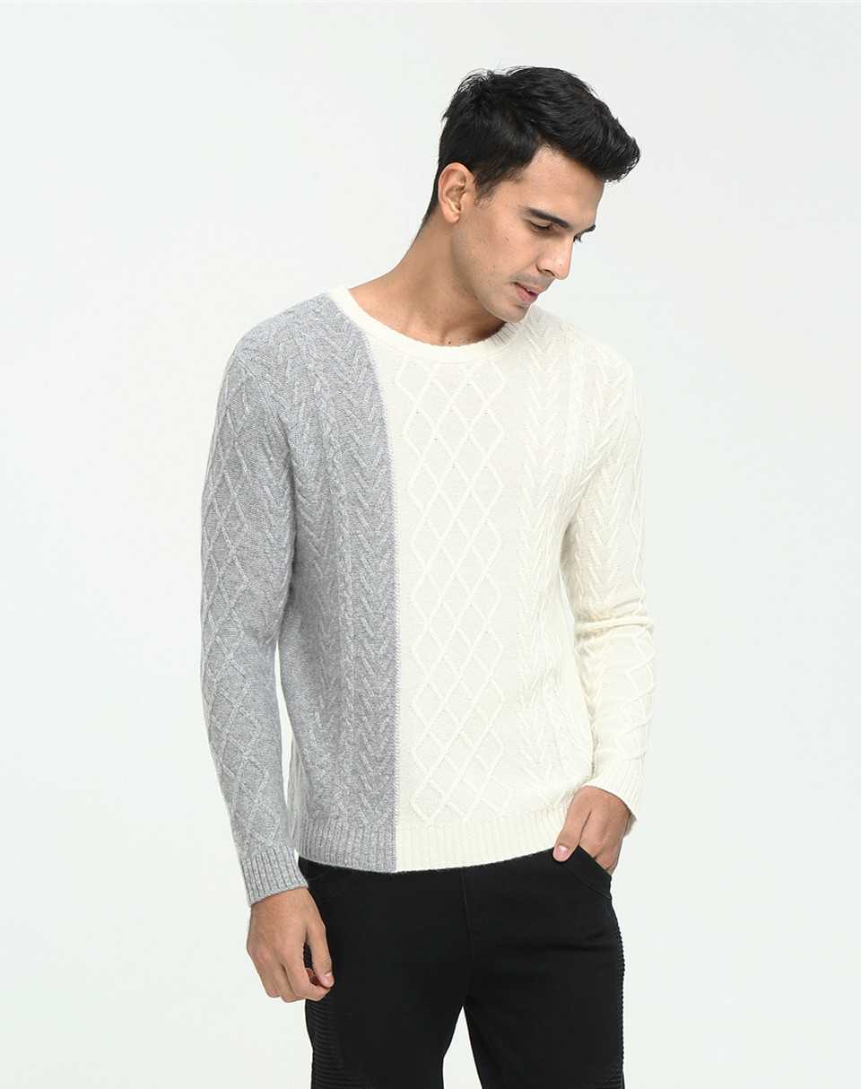 new design 100% pure cashmere sweater for men