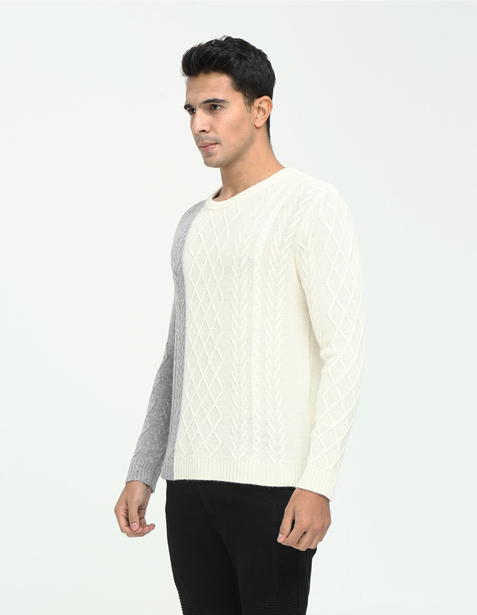 new design 100% pure cashmere sweater for men