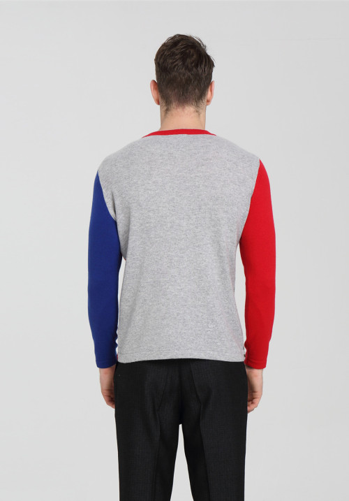 Wholesale original design high quality pure cashmere men sweater with multi colors China factory