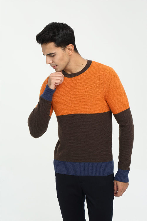 suéter clásico de cachemir 100% puro para hombre con varios colores