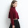 maglione moda donna 100% cashmere con colore rosso