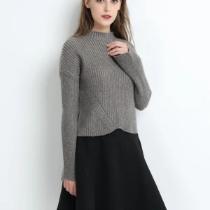 OEM factory High quality 100% pure cashmere sweater for women China wholesale