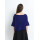 женский 100% чистый кашемировый свитер темно-синего цвета