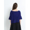 Custom design women 100% pure cashmere sweater with navy blue color wholesale