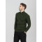OEM fashion design 100% pure cashmere men cardigan with green color China supplier