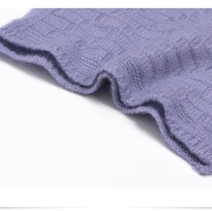 ODM China factory gril's solid colour pure cashmere scarf for fall winter in high quality