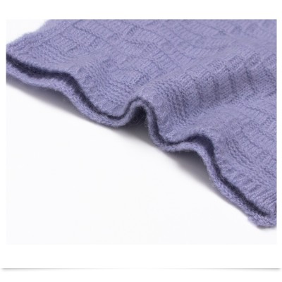ODM China factory gril's solid colour pure cashmere scarf for fall winter in high quality