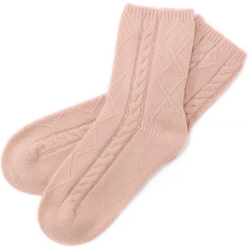 cashmere knitted socks