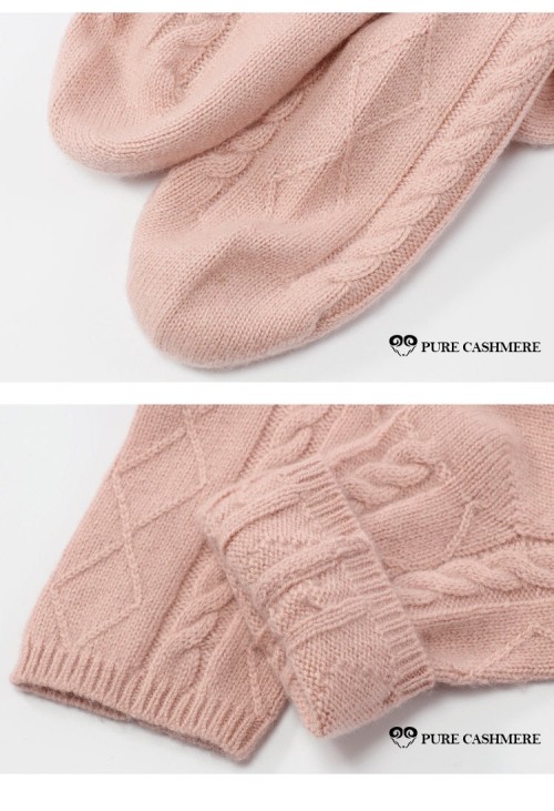 chaussettes tricotées 100% pur cachemire durable pour femmes