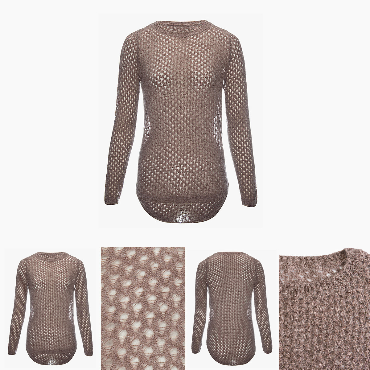 кашемировый шелковый женский свитер