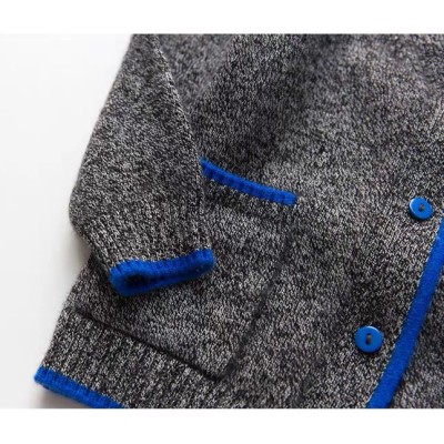 wholesale boy cashmere cardigan sweater in multi colors with pockets China vendor