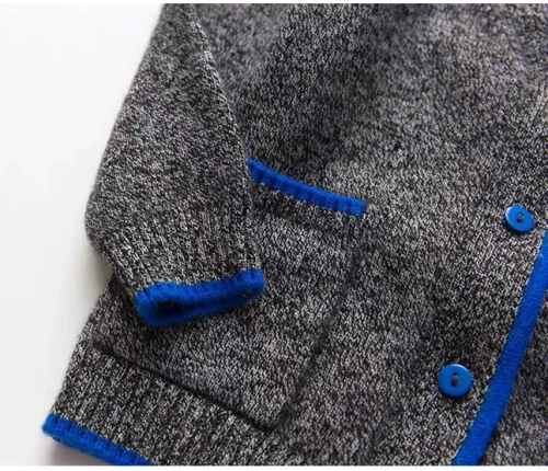 wholesale boy cashmere cardigan sweater in multi colors with pockets China vendor