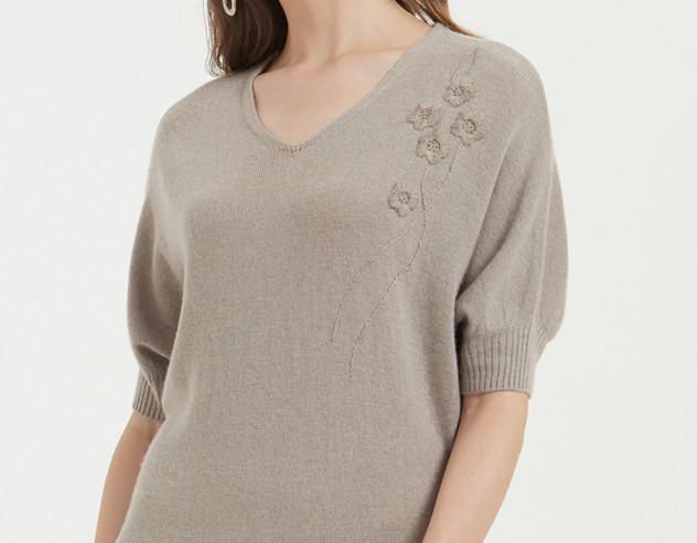 Kaschmir langer Pullover