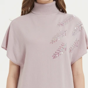 wholesale private label high quality pure cashmere dress with hand embroidery with cheap price