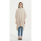 Custom new design long style pure cashmere women poncho with knitted patterns wholesale