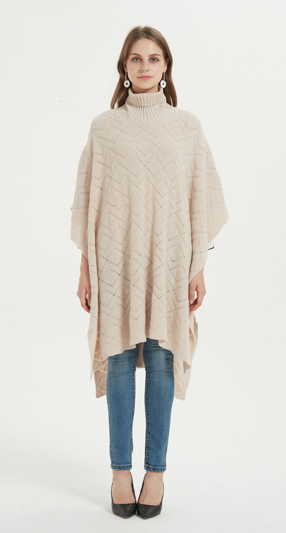 cashmere women poncho