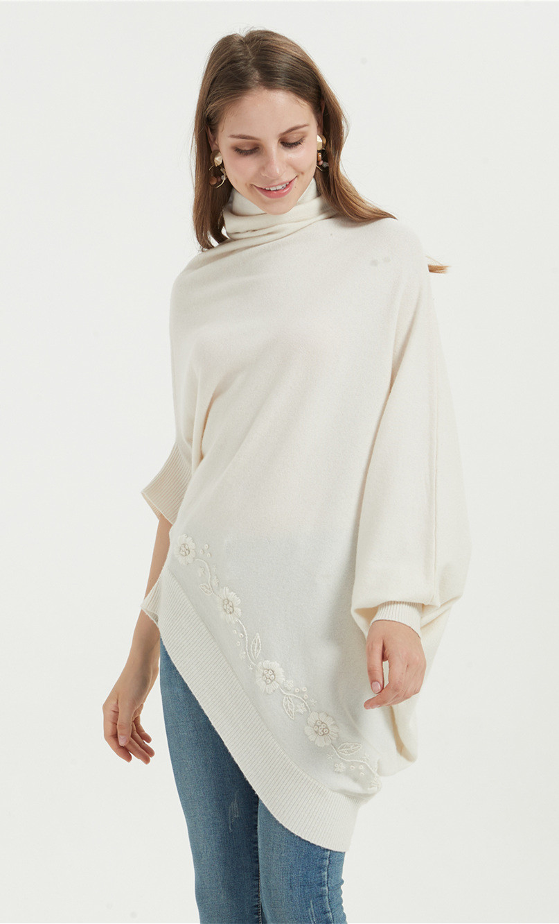 poncho de cachemir para mujer