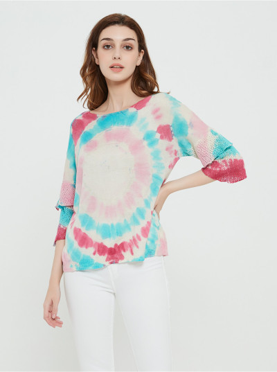 свитер кашемира женщин нового дизайна чисто с печатанием краски связи