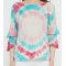 High quality  women latest tie dye printing silk cashmere sweater in reasonable price