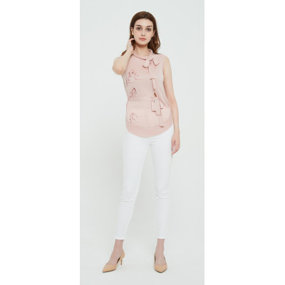 High quality wholesale women latest hand printed silk cashmere sweater in reasonable price