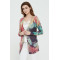 High quality wholesale women latest tie dye printing silk cashmere sweater in reasonable price
