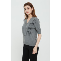 High quality wholesale women New hand printed silk cashmere sweater in reasonable price