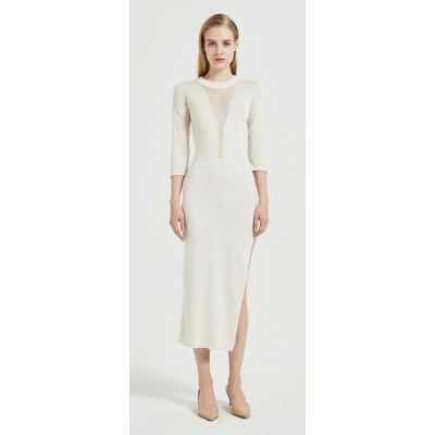 High quality wholesale women latest silk cashmere sweater with transparent yarn in reasonable price