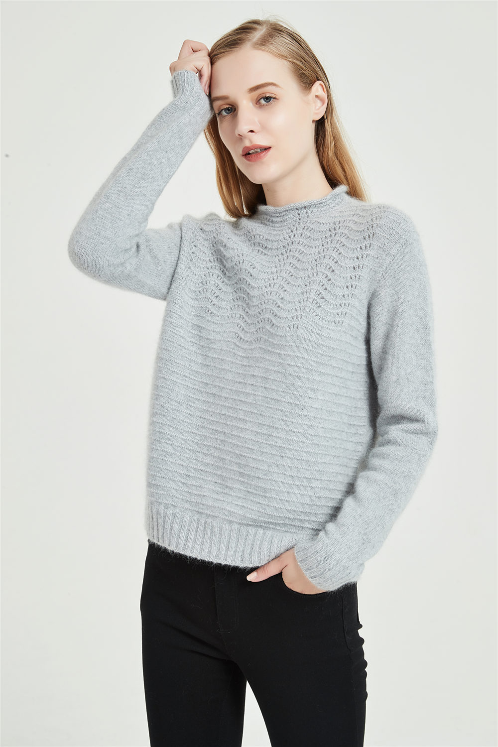 wholesale women seamless cashmere sweater in high quality cashmere ...