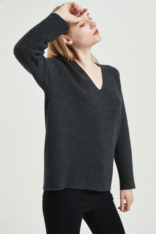 новый дизайн чистый кашемировый женский свитер с бесшовной технологией
