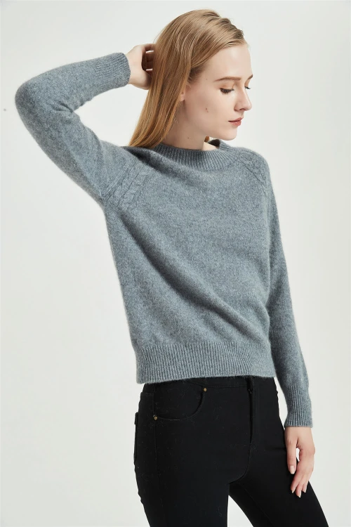 custom design high quality cashmere sweater with seamless tech in low price