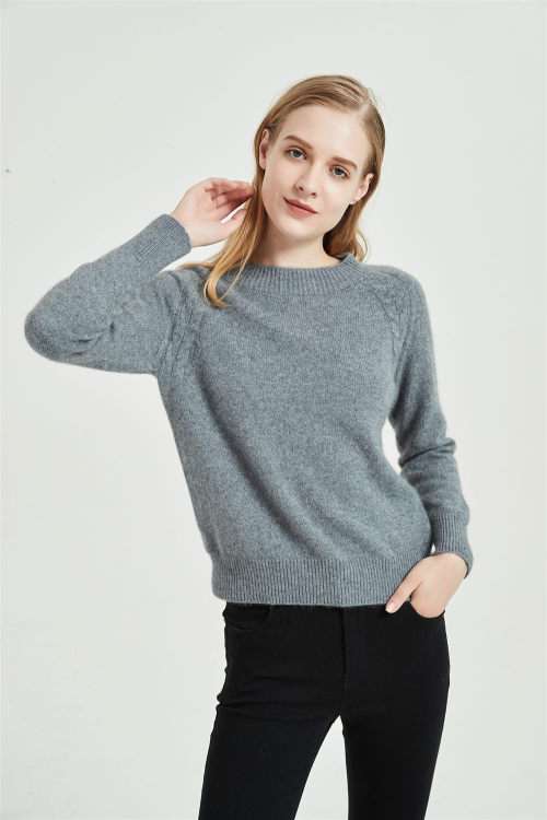 nuevo suéter de mujer de cachemir puro con tecnología sin costuras