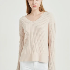 wholesale pure cashmere women sweater with seamless technology in high quality cashmere yarns