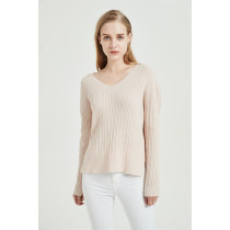 wholesale high quality pure cashmere women sweater with seamless technology in high quality cashmere yarns