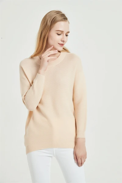 seamless cashmere supplier new design pure cashmere women sweater with high quality cashmere yarns